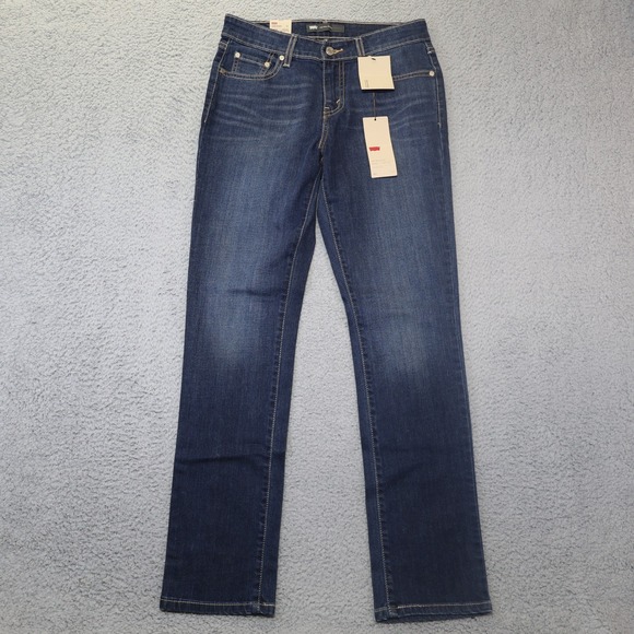 Levi's Denim - Levis Mid Rise Skinny Jeans Womens 12 Dark Wash Stretch Denim Blue 6M/28